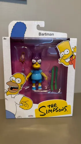Boneco Bartman The Simpsons 9cm Jakks - lacrado na caixa