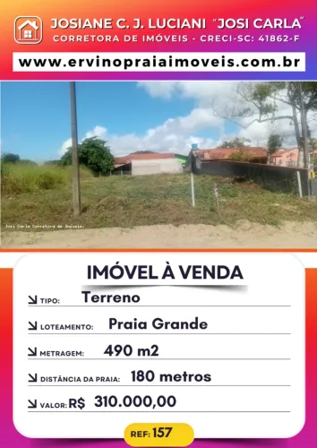 Lote para Venda em São Francisco do Sul, praia do Ervino