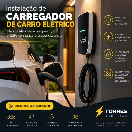 INSTALAÇÃO DE CARREGADOR DE CARRO ELÉTRICOS