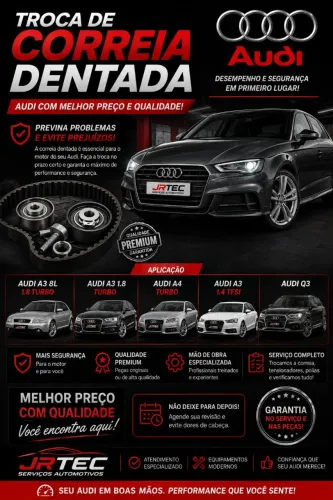 TROCA DE CORREIA DENTADA AUDI a3,A4,q3,nivus,virtus,Tera, Polo