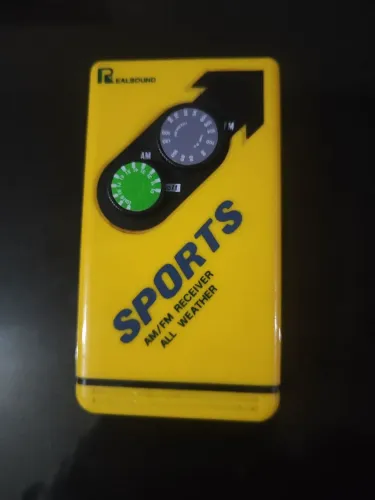 Rádio vintage am/fm sports anos 80 novo RELÍQUIA! 