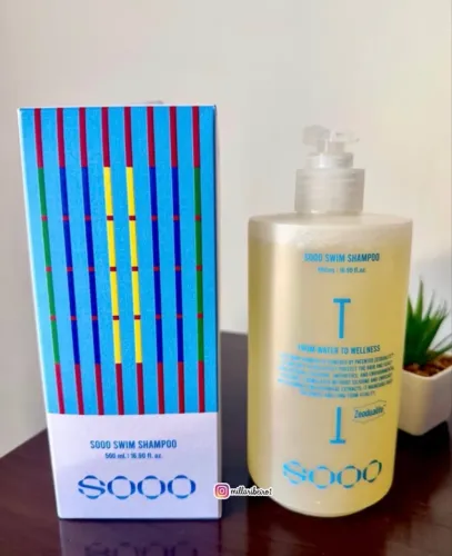 Shampoo quelante Sooo Swim 500ml remove metais, cloro, água dura - Original Importado