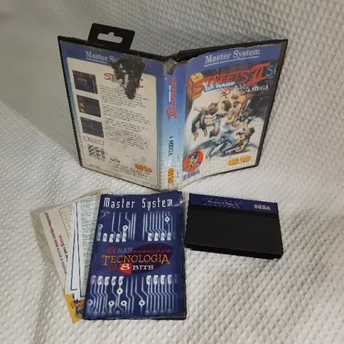 JOGO MASTER SYSTEM STREETS OF RAGE 2 CAIXA ORIGINAL