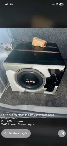 Vendo caixa sub completa 
