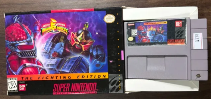 Power Rangers The Fighting Edition Original SNES Super Nintendo 178