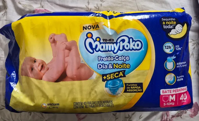 Kit Fraldas Mamypoko shortinho 