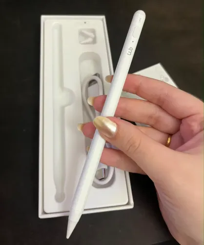Caneta Pencil WB Para iPad com Palm Rejection e Ponta de Alta Precisão de 1.0mm - Branca