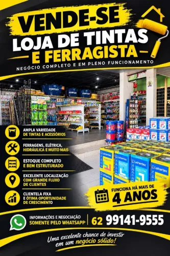 Loja de tinta e ferramenta.