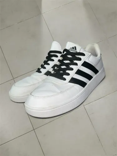 Tênis Adidas Courtblock / Breaknet Low White & Black