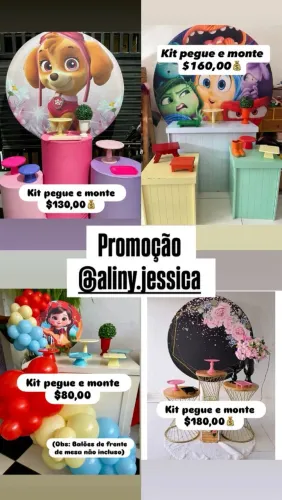 Promoção kits pegue e monte