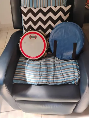 Kit 2 pandeiros com capa e sem capa 