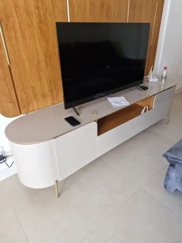 Painel com led e rack 