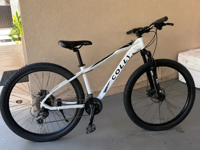 Bicicleta Colli Aro 29 Branca - Suspensão + Freio a Disco