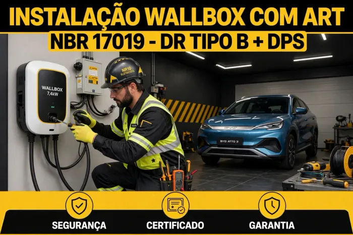 INSTALAÇÃO DE CARREGADOR PARA CARRO ELÉTRICO - RIBEIRÃO PRETO E REGIÃO.