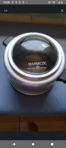 Panela antiga Marmicok para assar bolo