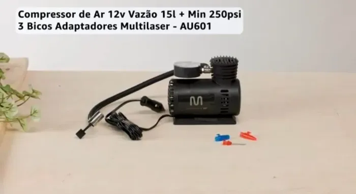 Vendo compressor portátil marca multilaser 