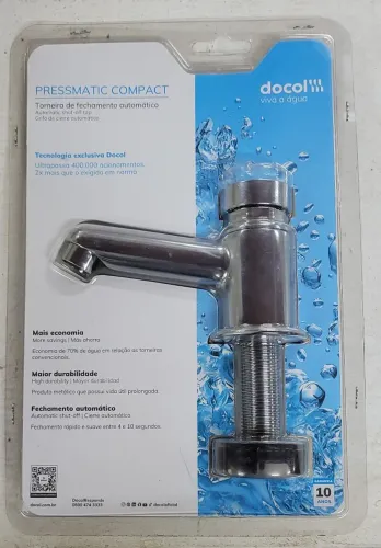 Torneira para banheiro de mesa Pressmatic Compact Docol