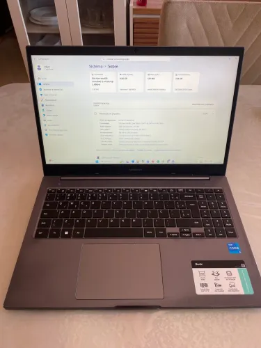 Notebook Samsung Book Intel core 11ª geração i5 8GB ram 256GB armazenamento 