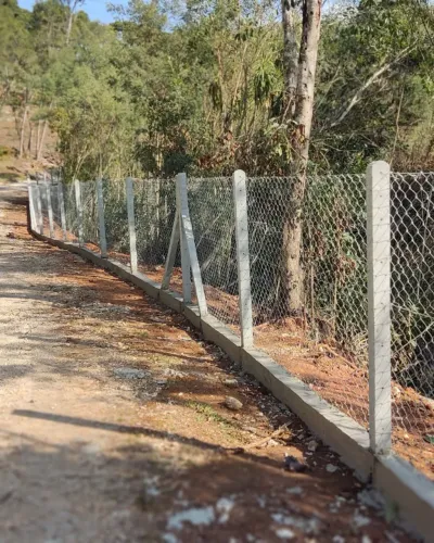 ? CERCA ALAMBRADO COM MURETA ? MATERIAL + MÃO DE OBRA