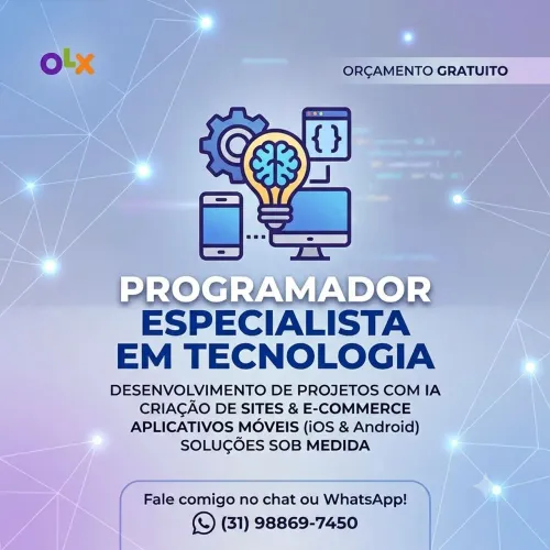 Desenvolvimento de Software, Sites, Aplicativos e Inteligência Artificial