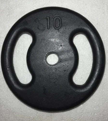Anilha Musculação 10kg em Ferro Pintada
