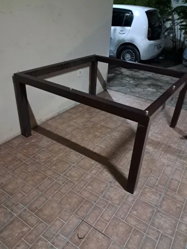 Mesa de vidro oito lugares