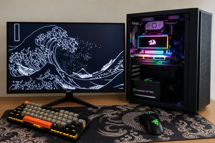 PC Gamer Completo RX 5700 8GB + 32GB RAM + SSD