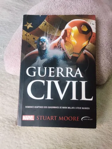 Livro Guerra Civil, Marvel, adaptação dos quadrinhos, super heróis 