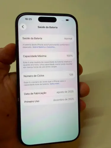 IPhone 17 256GB ESTADO DE NOVO/ GARANTIA APPLE até Dezembro 2026 Bateria: 100
