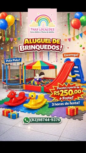 Aluguel de brinquedos para sua festa