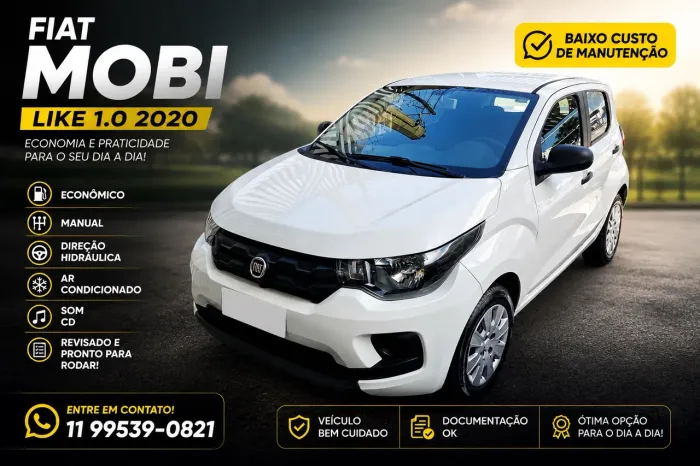 Fiat Mobi Like 1.0 Fire Flex 5P. 2020