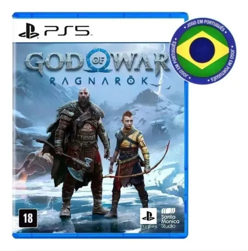 Jogo God of war Ragnarok mídia física PS5 português