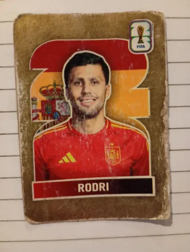 Card Gold Crumple Rodri Panini Fifa World Cup 2026