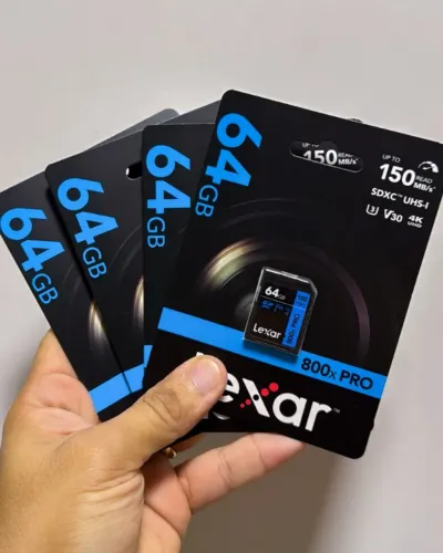 Cartão de memória SDXC Lexar 64gb