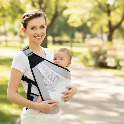 Carregador De Bebê Canguru Ergonômico Ajustável Sling