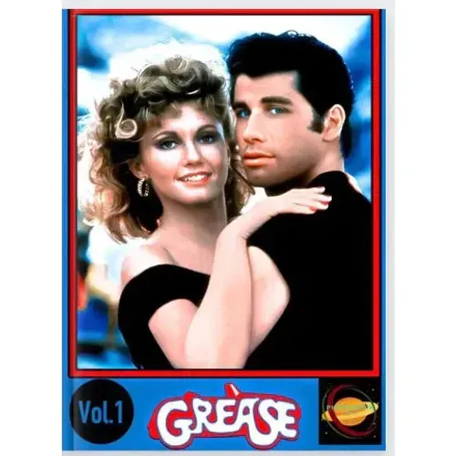 GREASE-NOS TEMPOS DA BRILHANTINA-PHOTOBOOK 1 DE 4-JOHN TRAVOLTA-OLIVIA NEWTON-JOHN-FOTOS R