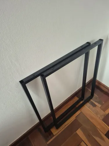 Pés de Mesa em Aço Metalon Estilo Industrial 75x60 - Novo / Sem Uso