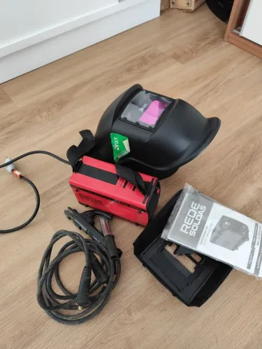 Máquina de solda eletrodo e tig 250a inversor 220v