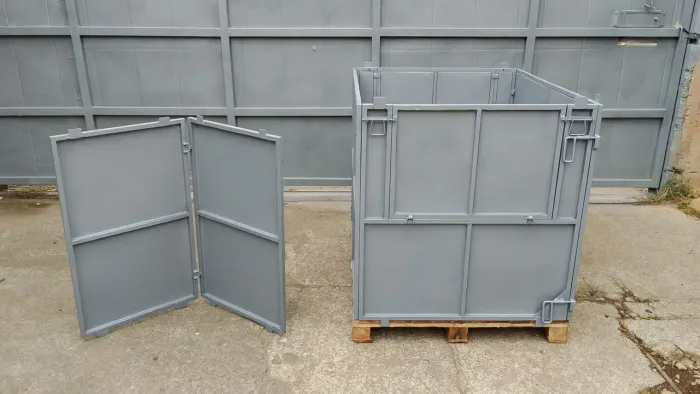 Gaiola container com tampa articulada