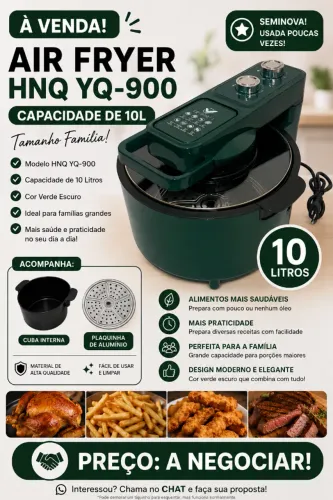 Air Fryer - Modelo HNQ YQ-900 - 10 Litros