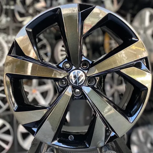 JOGO DE RODAS NIVUS ARO 17 5x100 DIAMANTADO FUMÊ 