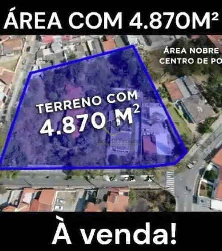 Área à venda, 4870 m² por R$ 8.800.000 - Centro - Poá/SP