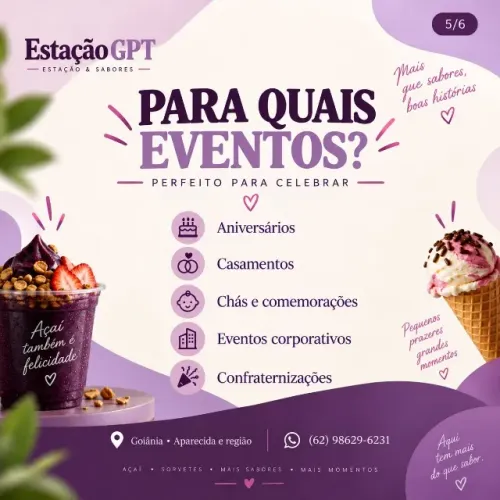 Refresque seu Evento com Açaí & Sorvete!