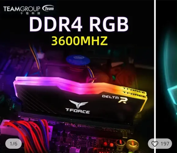 Memoria Ram 16GB 3600mghz Delta Team group RGB