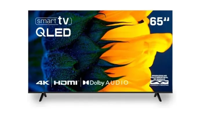 SMARTV QLED 65 POLEGADAS 4K LACRADA. VENDO OU TROCO