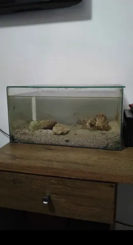 Aquario Marinho Completo ( Substrato + Rochas ) + 1Kg sal ocean Tech !