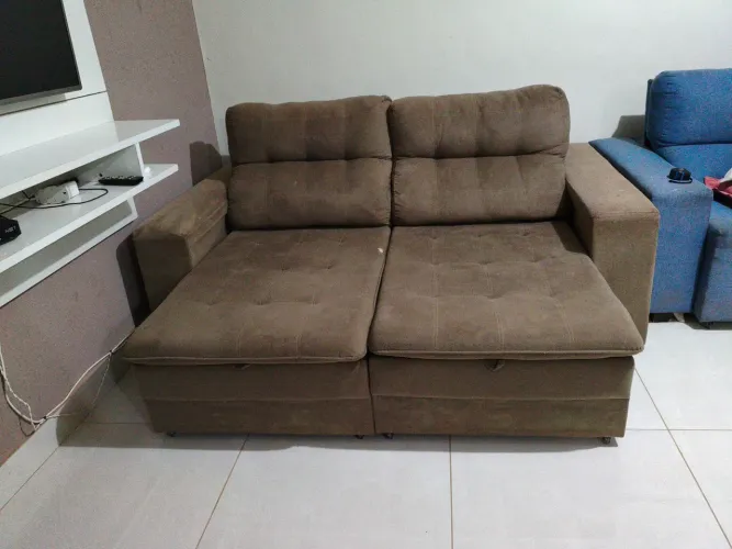 Sofá Retrátil e Reclinável 2 Lugares - Muito Confortável