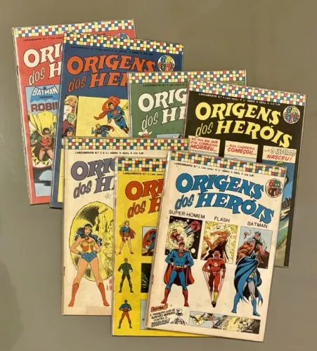 Origens dos Heróis EBAL 1 ao 7 Coleção Completa 1975