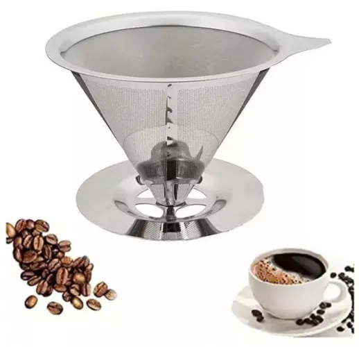 COADOR INOX GRANDE 103 E 104.NAO PRECISA PAPEL.FACIL DE LIMPAR
