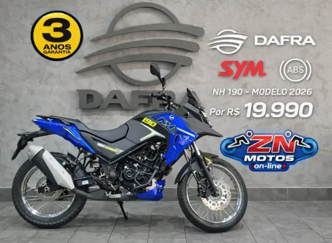DAFRA NH 190 ABS KM | 12 X SEM JUROS NO CARTÃO DE CRÉDITO